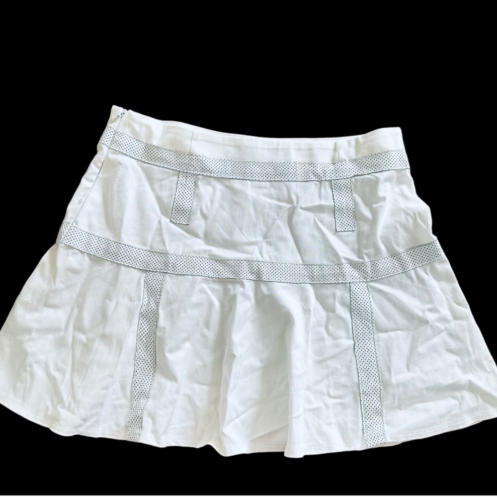 Vintage Cristinaeffe Italy White skirt cottone size 40